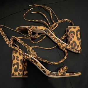 Fashion Nova Leopard Block Heel